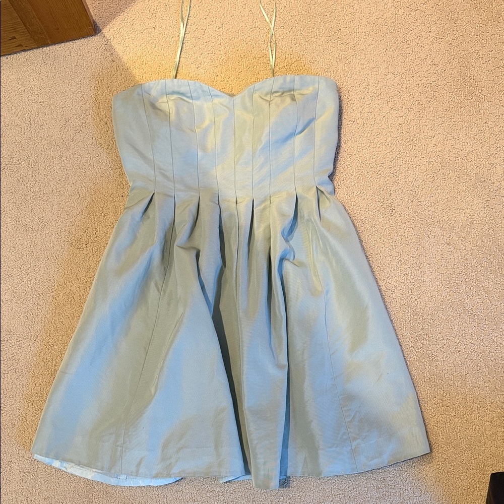 J. Crew Marlie Strapless Seafoam Dress